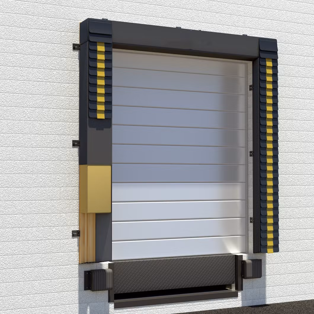 Mechanical or Retractable PVC Fabric Curtain Loading Dock Door Seal or Dock Shelter for Logistics Warehouse Loading Bays
