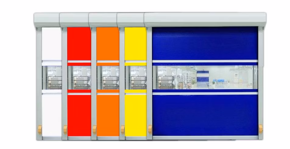 Chinese Factory Hot Sale Bulk Price Automatic Fabric Fast Action Raipd Roller Doors High Speed Roll up PVC Roller Shutter Doors for Warehouse