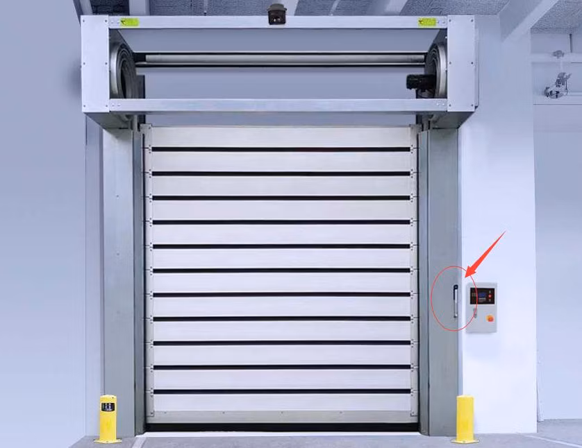 Commercial Automatic Thermal Insulated Spiral Aluminum High Speed Doors for Exterior Use