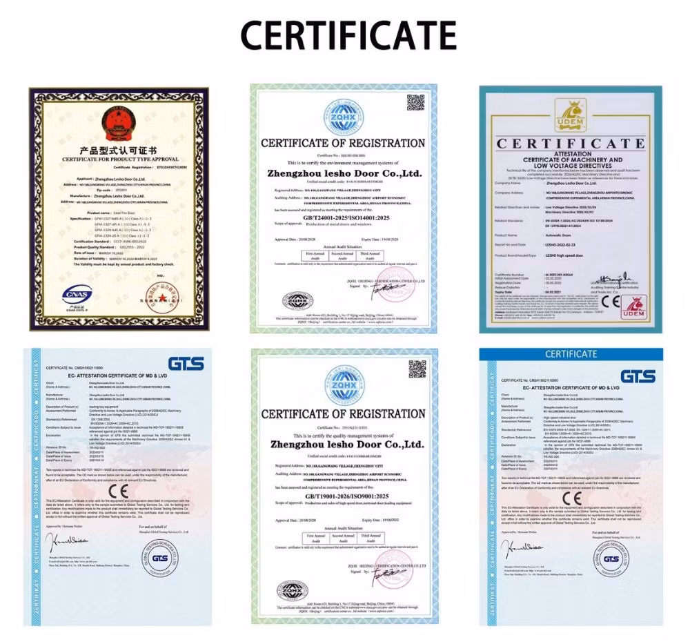 Chinese Factory Hot Sale Bulk Price Automatic Fabric Fast Action Raipd Roller Doors High Speed Roll up PVC Roller Shutter Doors for Warehouse