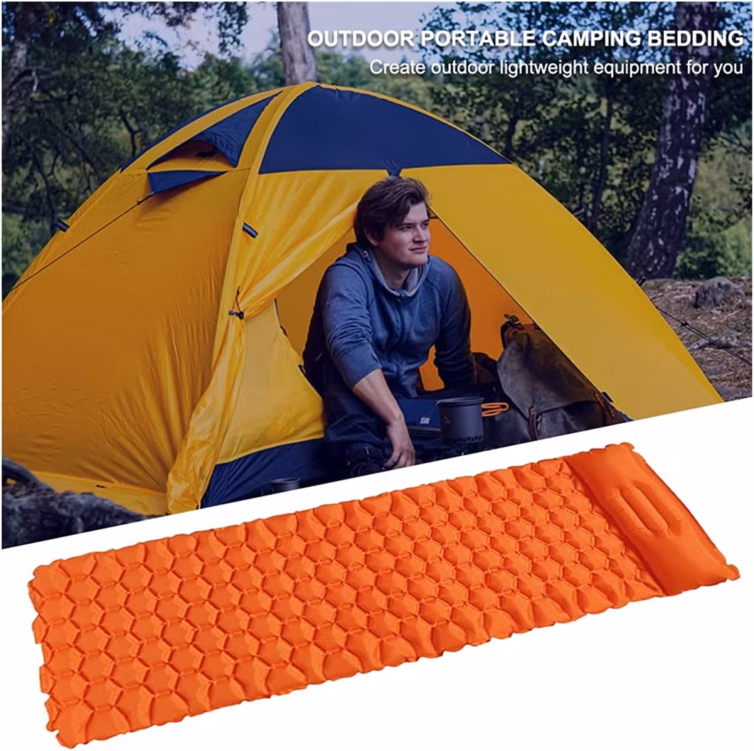 Amazon Hot Sale Outdoor Waterproof Dampproof Mat Picnic Hiking Durable Sleeping Mattresses Inflatable Camping Mat Sleeping Pad