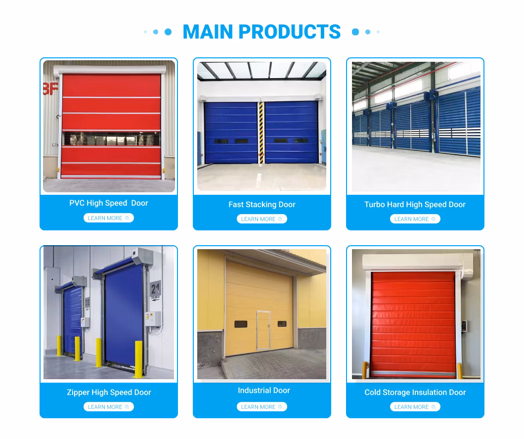 High-Speed Industrial Doors for Fire Safety and Temperature Control
