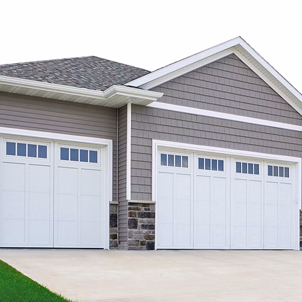 North American Double Steel Sectional Industrial Two Car Garage Gate