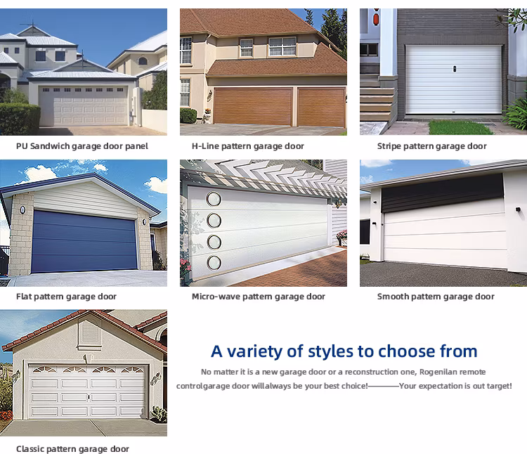 North American Double Steel Sectional Industrial Two Car Garage Gate