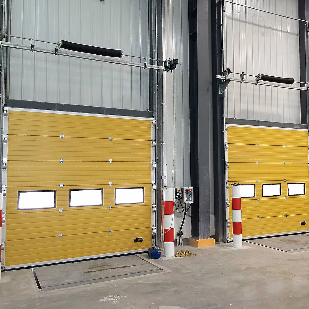 North American Double Steel Sectional Industrial Two Car Garage Gate