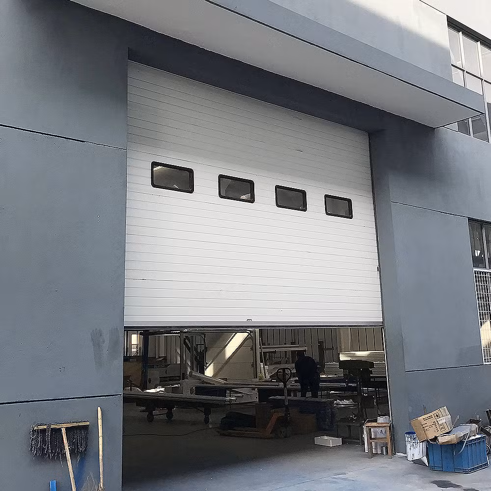 North American Double Steel Sectional Industrial Two Car Garage Gate