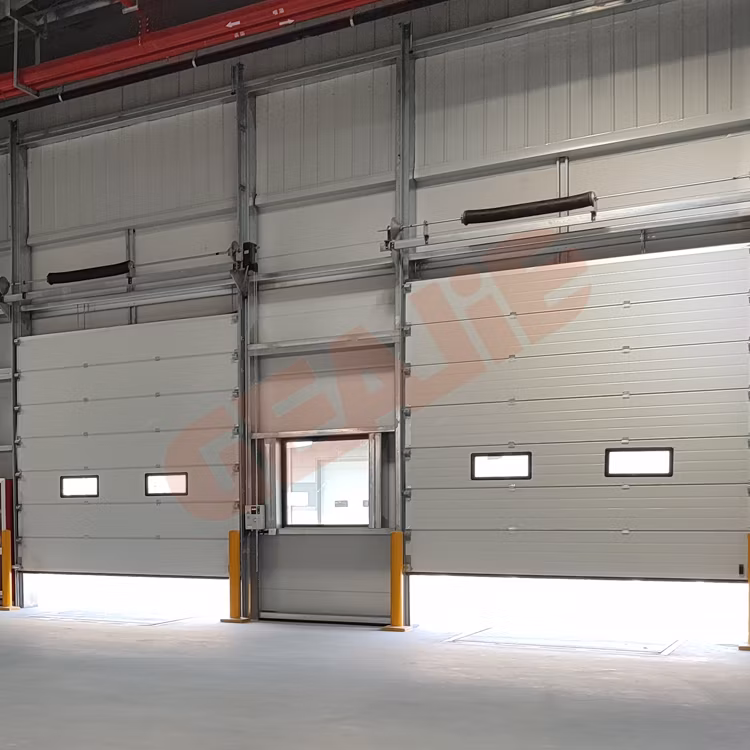 Automatic Insulated Industrial Overhead Sectional Garage Door