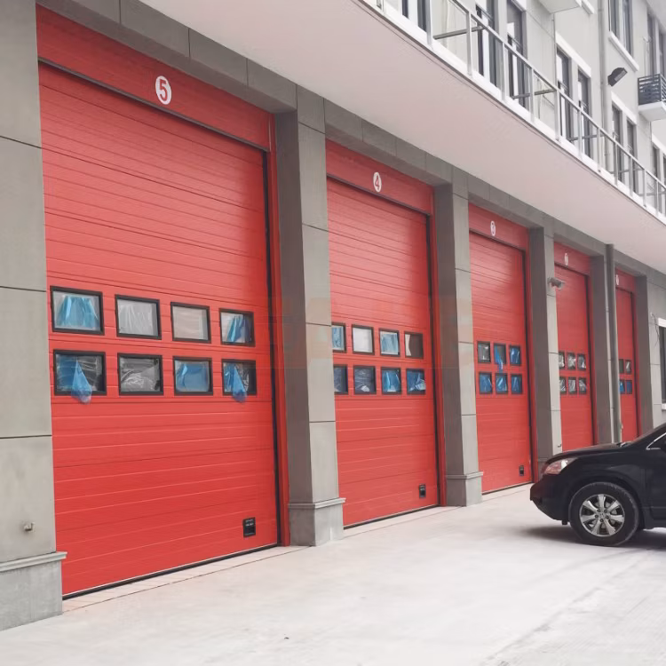 Automatic Insulated Industrial Overhead Sectional Garage Door