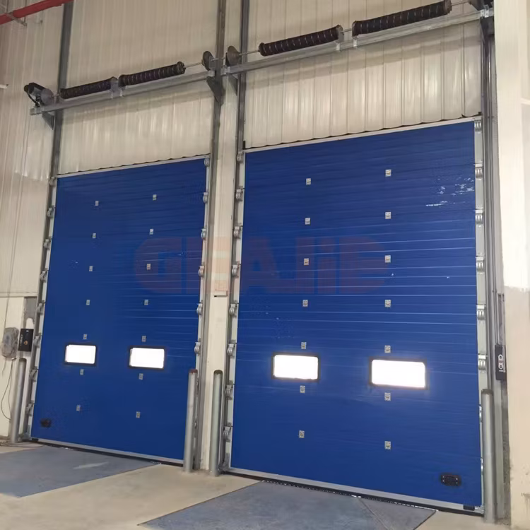 Automatic Insulated Industrial Overhead Sectional Garage Door
