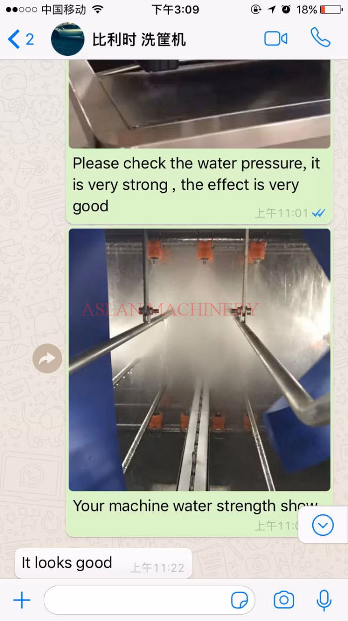 Plastic Crates / Poultry Turnover Basket High Pressure Washing Cleaning Machine