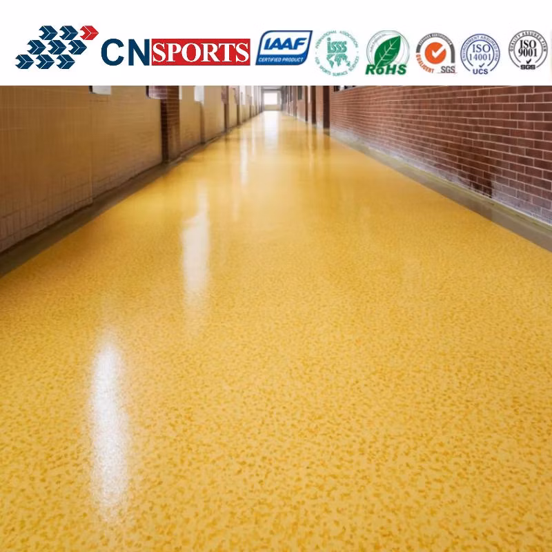 Colorful Easy Cleaning Spray Polyurea School Flooring, Hospital Floor, Hall Surface