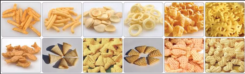 Full Automatic Quality Fried Chips Bugle Snack Food Machine Production Line