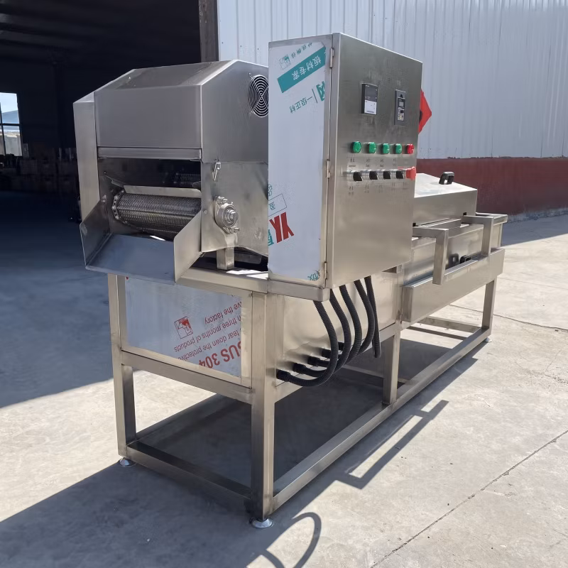 Industrial Gas Heating Chicken French Fries Deep Continuous Frying Machine Potato Banana Chips Electric Type Fryer Machine Price on Sale Food Snack Machinery