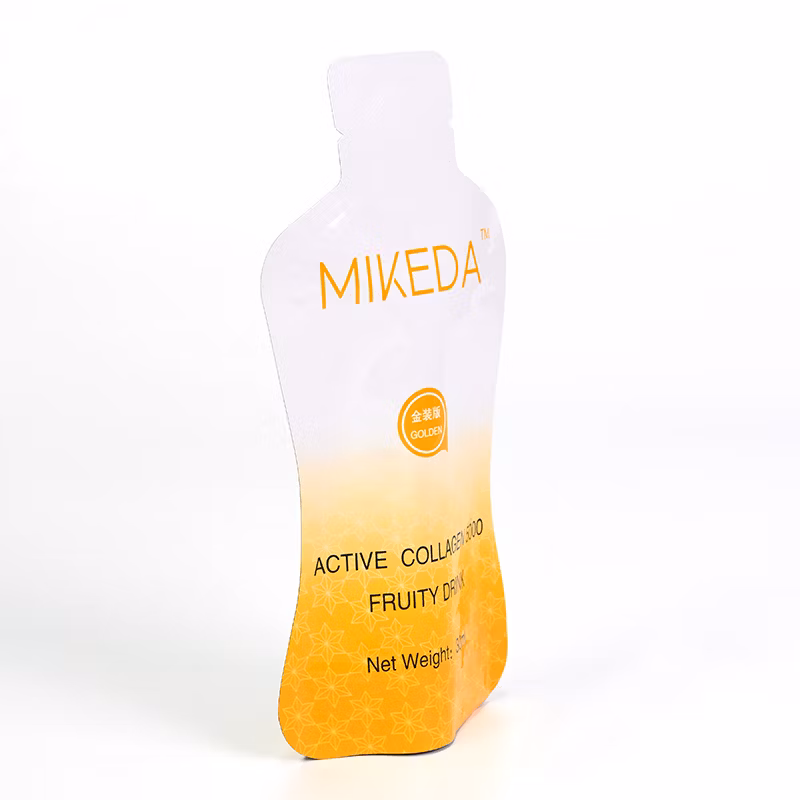 Custom Printed 100ml 250ml 1000ml Beverage Drinking Folding Water Liquid Plastic Packaging Bag Jelly Bag Juice Snacks etc. Spout Pouch Bag