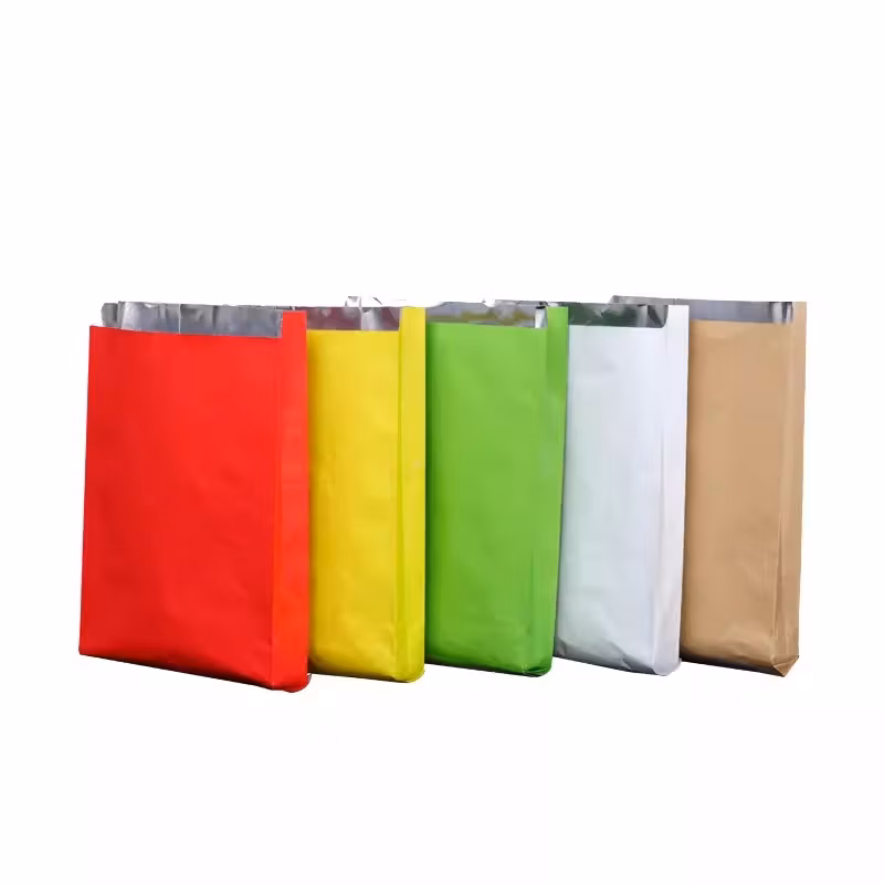 Custom Printed Aluminum Foil Lined Paper Bag for Burger Kebab Hot Dog