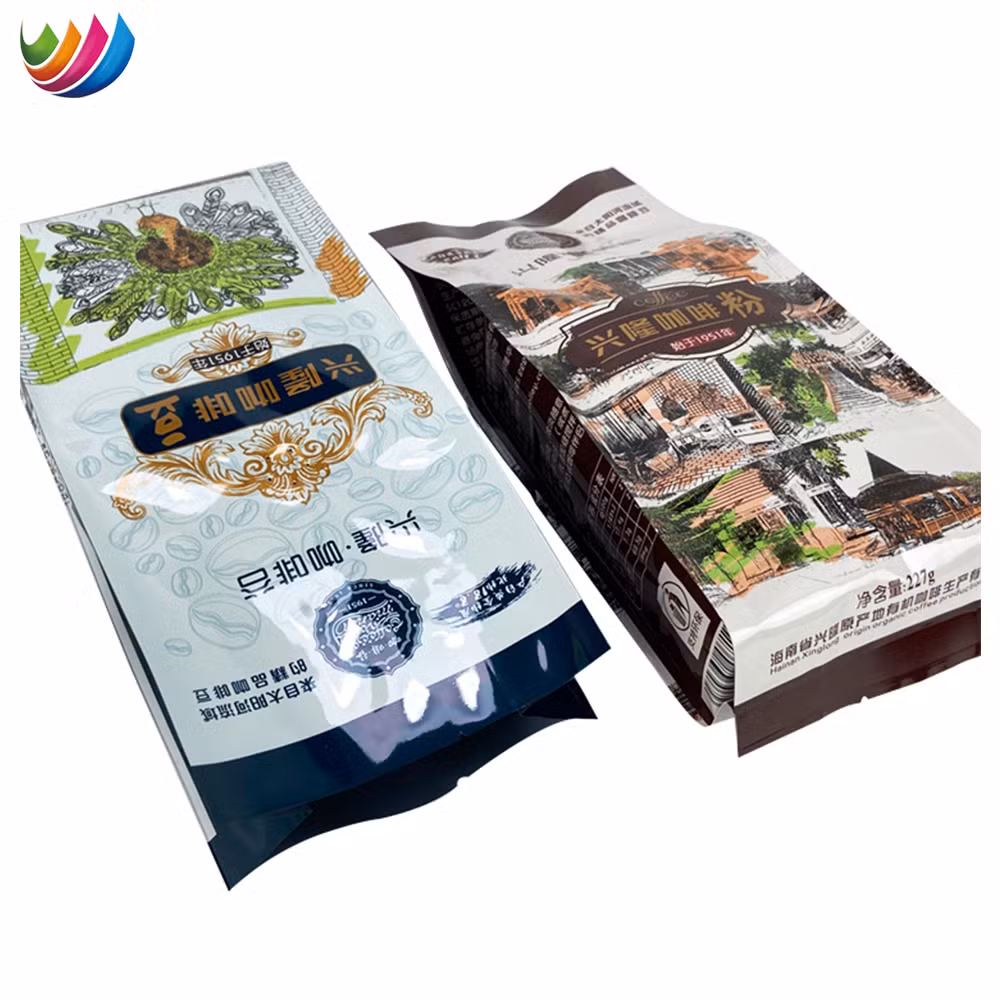 Customized 250g Coffee Powder Aluminum Foil Pouch Qual Seal Coffee Bag with One Way Dressing Valve