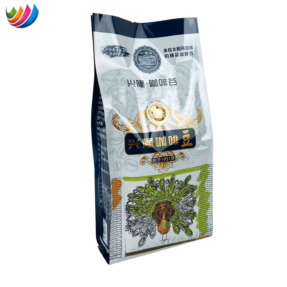 Customized 250g Coffee Powder Aluminum Foil Pouch Qual Seal Coffee Bag with One Way Dressing Valve