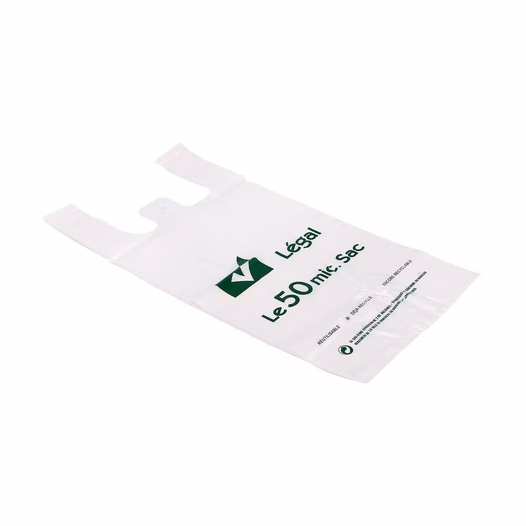 Manufacturer Restaurant Food Package Factory Color Printing Customization Compost Shopping Packing Vest Carry HDPE LDPE Biodegradable T-Shirt Bag Plastic Bag