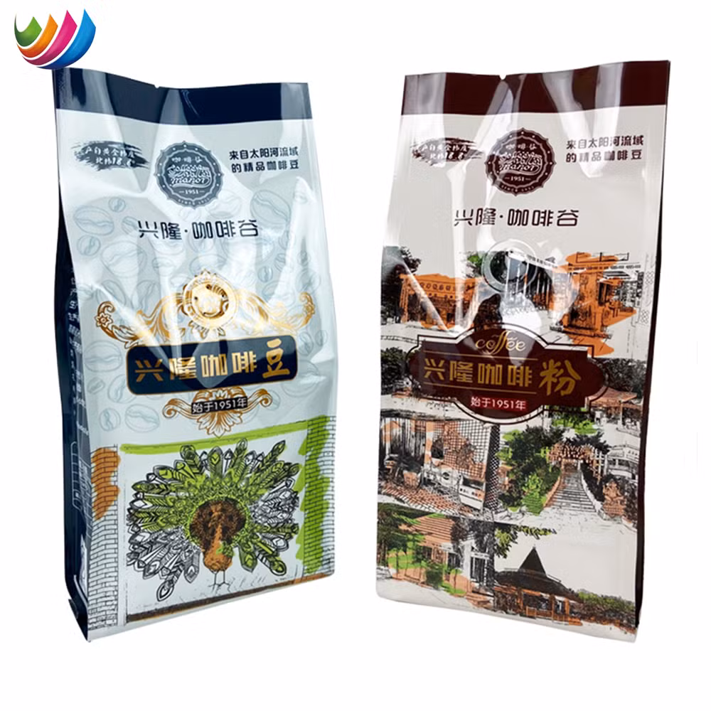 Customized 250g Coffee Powder Aluminum Foil Pouch Qual Seal Coffee Bag with One Way Dressing Valve