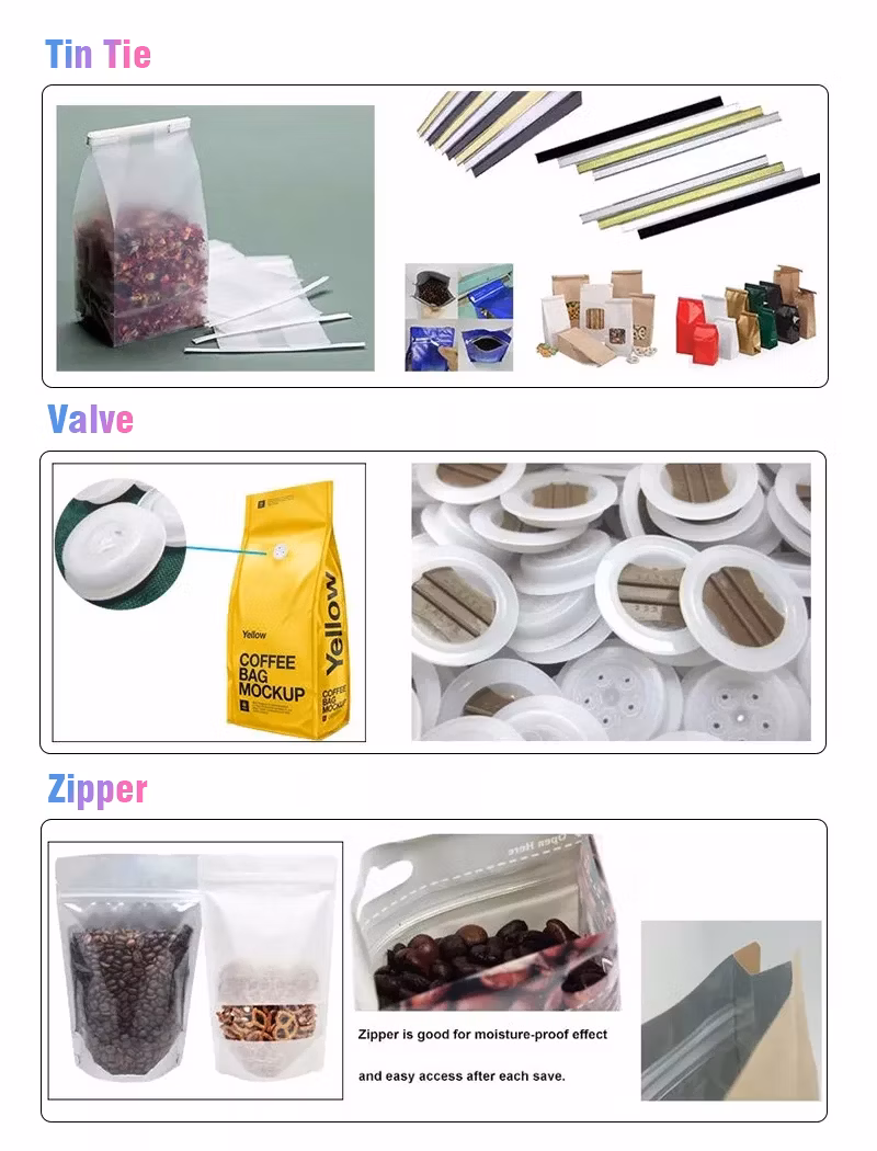 Heat Sealing Custom Printed Snack Food Packaging Plastic Potato Chips Bag
