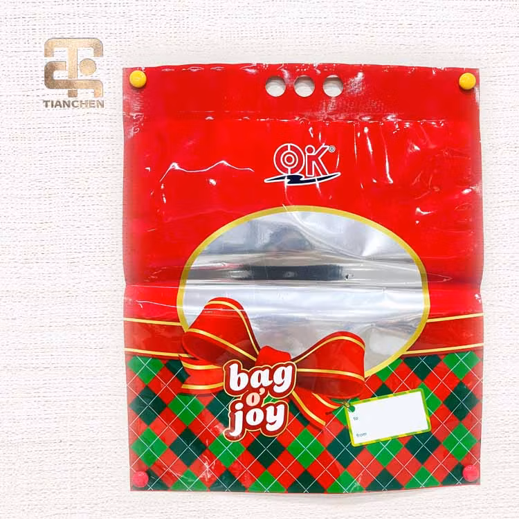 Manufacture Custom Printed Plastic Candy Biscuits Cookie Self Adhesive Seal Gift Bag