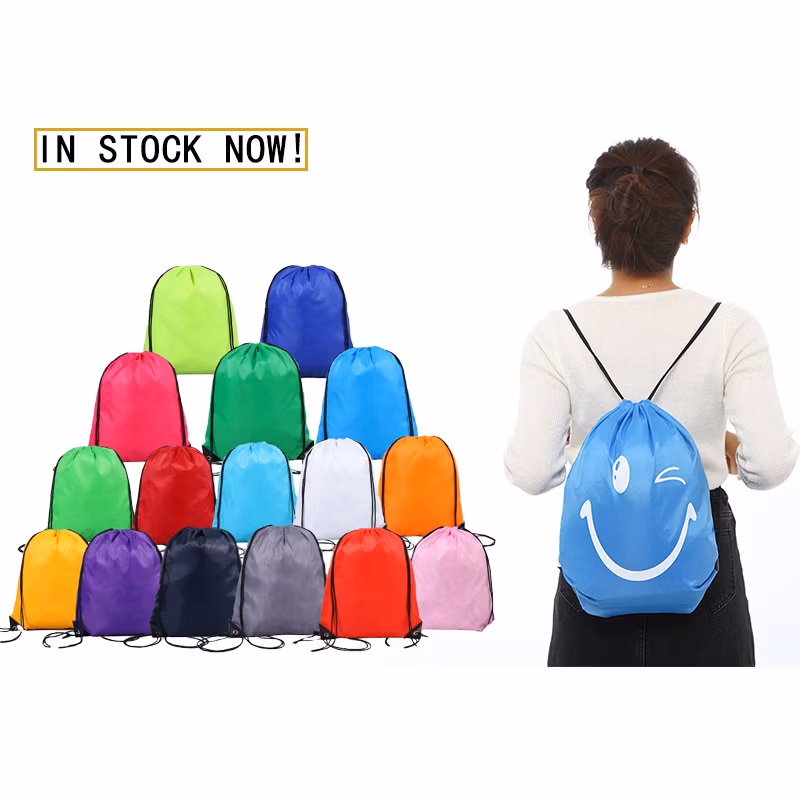 Drawstring Backpacks Bag Zipper Drawstring Backpack Customized Logo Colorbag Waterproof Drawstring Backpacks