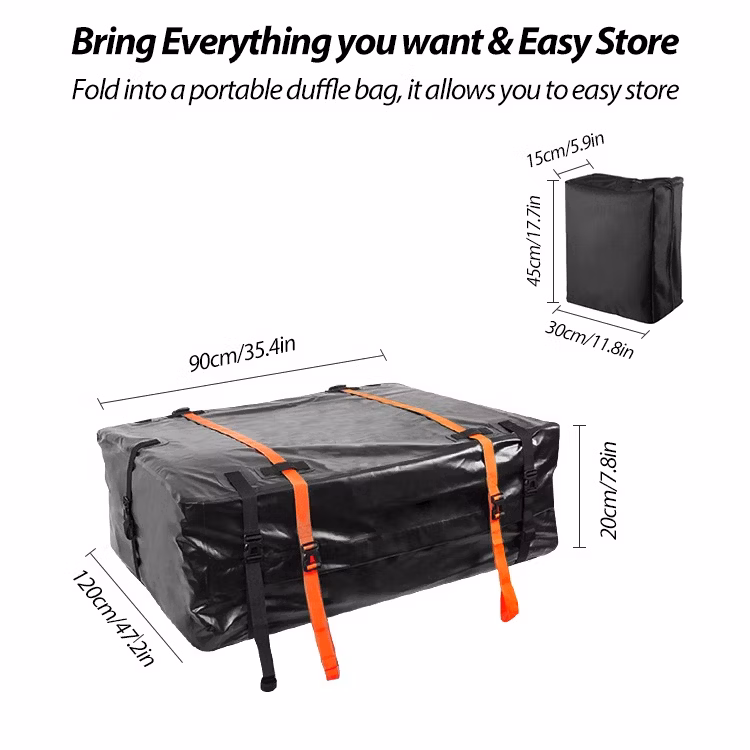 Car Rooftop Cargo Carrier Bag 100% Waterproof Heavy Duty Car Roof Racks