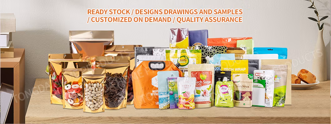 Custom Printed Pet PE Dried Fruit Packing Zipper Bag Ziplock Candy Food Plastic Bag Aluminum Foil Plastic Laminated coffee Tea Snack Dried Mango Packaging Bag