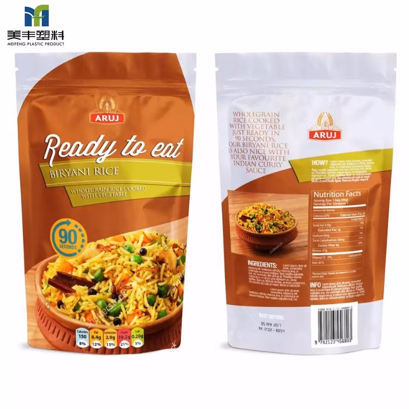 Custom Printing Sealing Recyclable Retort Rush Order Round Corner Printed Laminated Food Pouches Polyester Plastic Bag Qingdao Bag Polyester Doypack