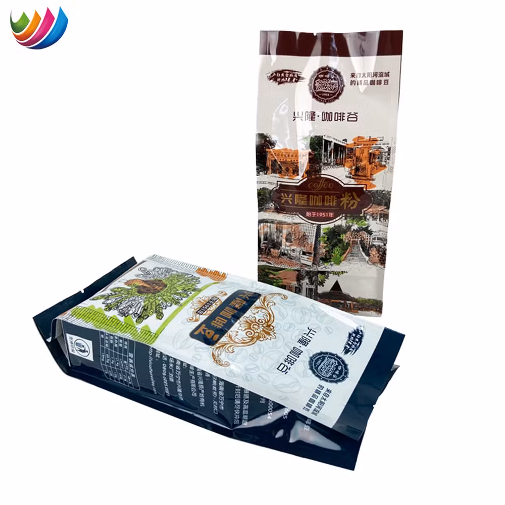 Customized 250g Coffee Powder Aluminum Foil Pouch Qual Seal Coffee Bag with One Way Dressing Valve