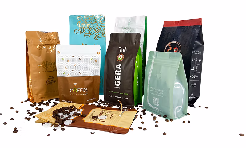 Customized 250g Coffee Powder Aluminum Foil Pouch Qual Seal Coffee Bag with One Way Dressing Valve