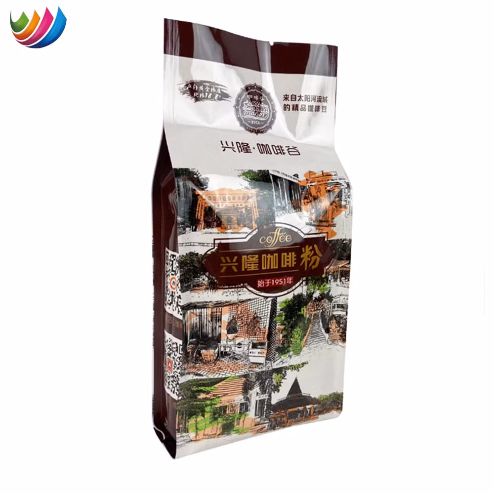 Customized 250g Coffee Powder Aluminum Foil Pouch Qual Seal Coffee Bag with One Way Dressing Valve