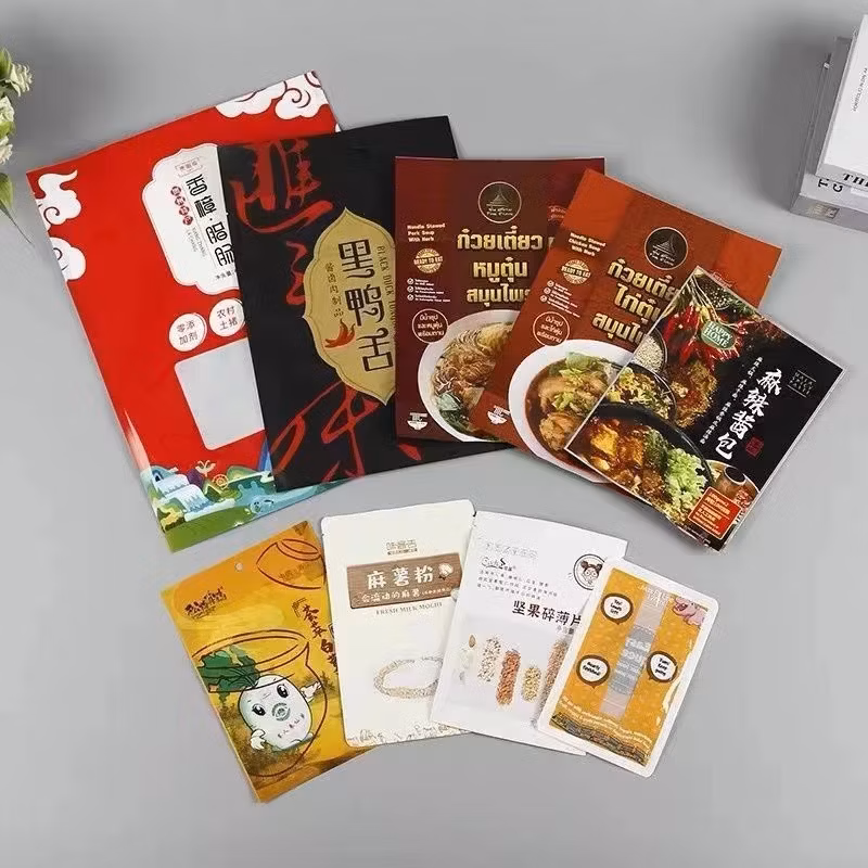Plastic Laminating Aluminum Foil Food Packaging Standing up Pouch Bag with Zipper OEM