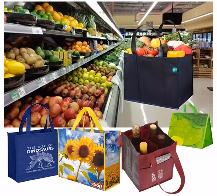 Wholesale Factory PP Non Woven Wine Tote Bag Eco-Friendly Storage Non Woven Box Carrier Bag/Gift Tote Bag