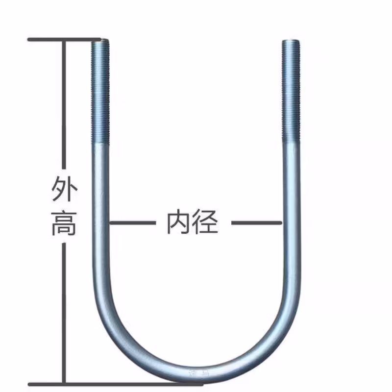 HDG/Zp/Yellow Zp U Style Anchor Bolt Grade 4.8 Carbon Steel
