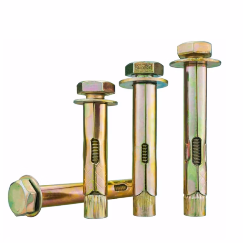 Galvanized Hex Expansion Screw Anchor Hexagon Sleeve Type Floor Expansion Bolt for Casing Stair Railing