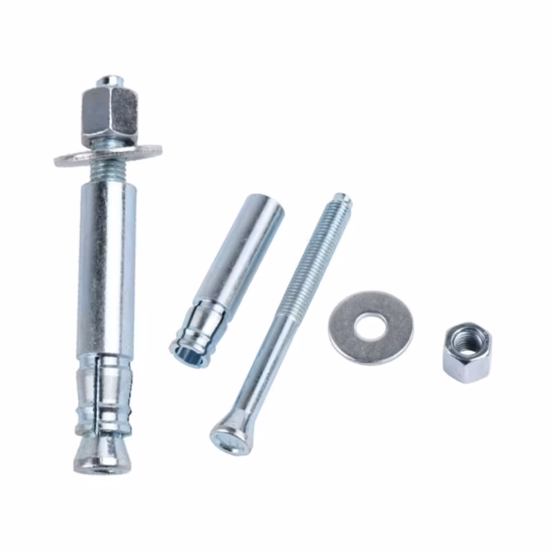 Yellow Zinc Plated Large Washer Sleeve Type Expansion Anchor Bolt for Elevator Lifting Installation