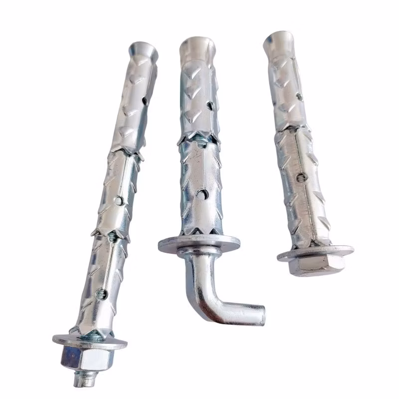 Yellow Zinc Plated Large Washer Sleeve Type Expansion Anchor Bolt for Elevator Lifting Installation