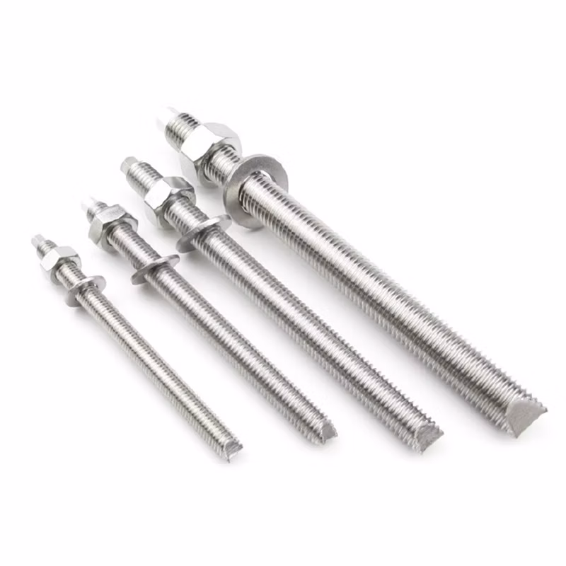 Yellow Zinc Plated Large Washer Sleeve Type Expansion Anchor Bolt for Elevator Lifting Installation