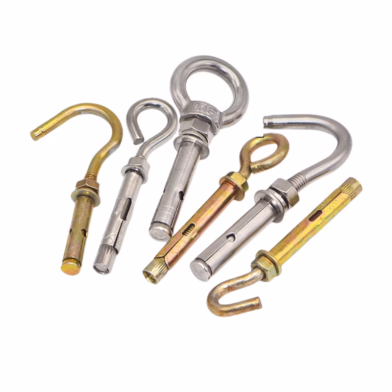 Yellow Zinc Plated Large Washer Sleeve Type Expansion Anchor Bolt for Elevator Lifting Installation