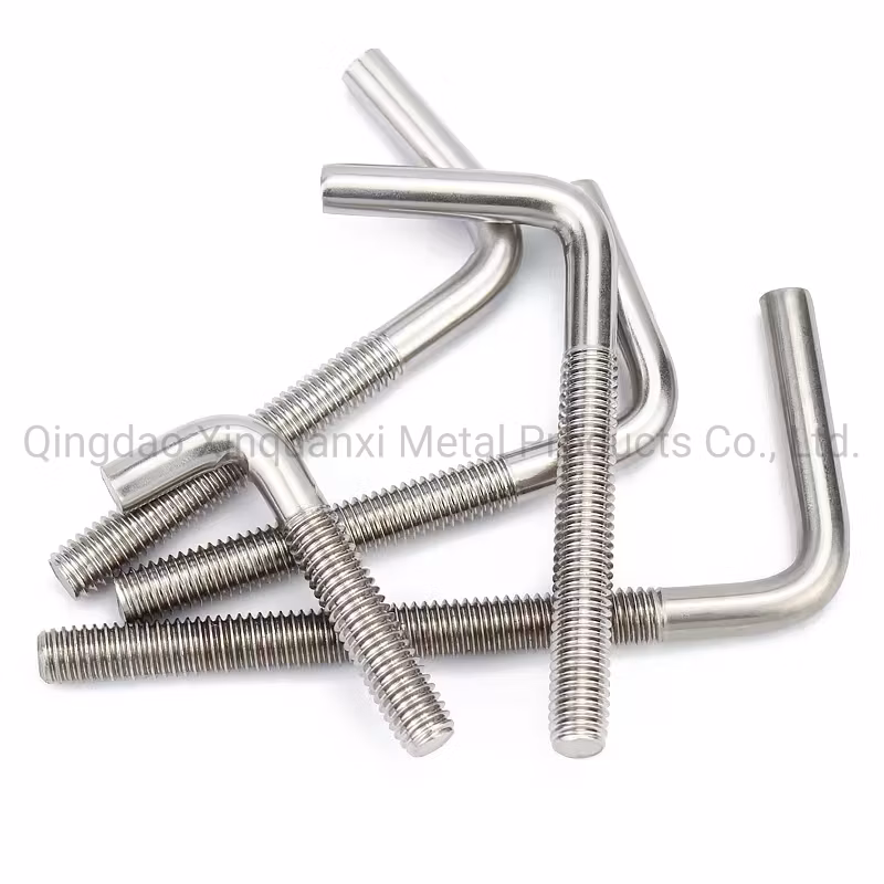 Shaped Anchor Bolt Foundation L 7 Type Bolt Right-Angle Anchor Hook Bolt