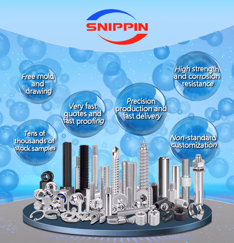 Snippin High-Quality Zinc Plated Hexagon Self-Tapping Wood Screws for Heavy-Duty Use