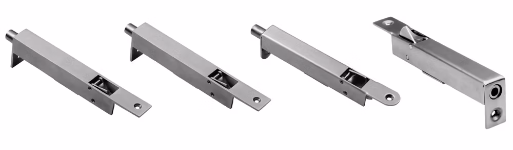 Aluminum Alloy Screw or Adhesive Install Black Gold Grey Tower Door Bolt Door Guard