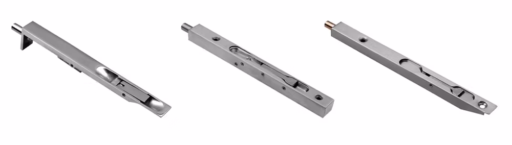 Aluminum Alloy Screw or Adhesive Install Black Gold Grey Tower Door Bolt Door Guard