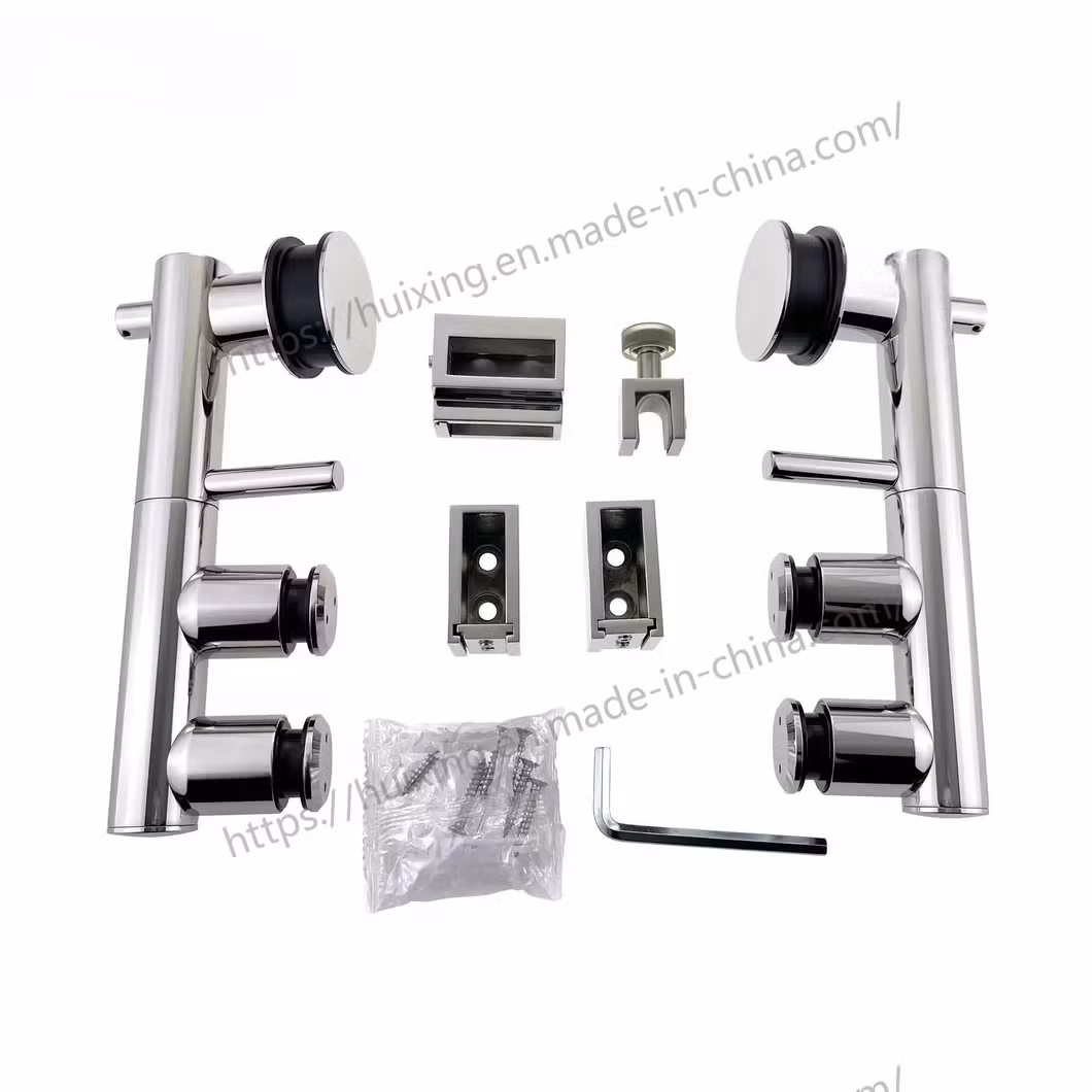Hot Sell Modern Glass Door Connector Stainless Steel Fitting Bathroom Sliding System
