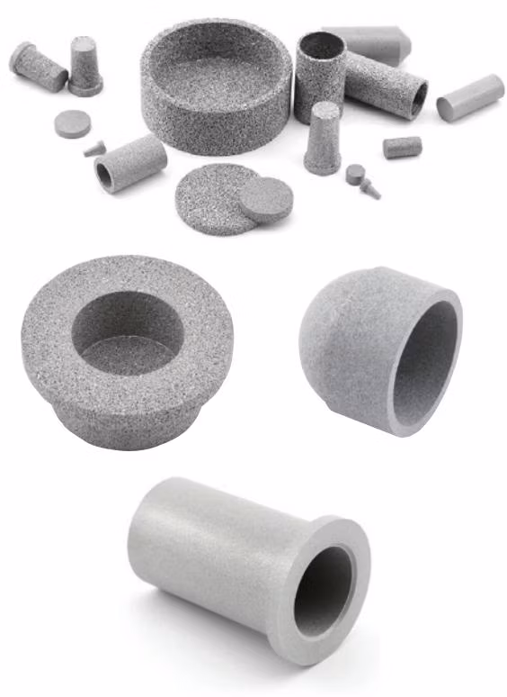 Custom Various Sizes Stainless Steel Powder Sintered Filter 0.1-120 Micron Porous Metal Cup Filter