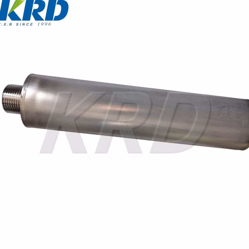 Krd Sintered Porous Stainless Steel Filter Element Product for Oil Filtration 0.3um