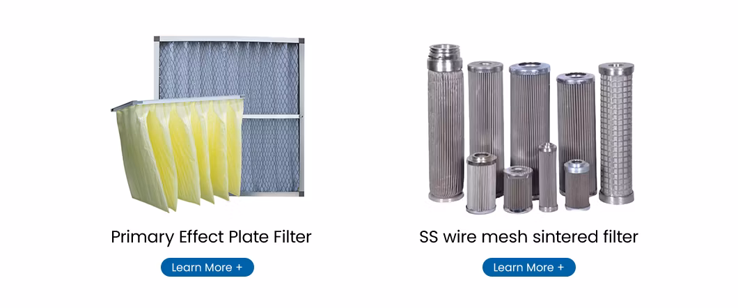Gezhige Metal Porous Filter Cartridge Fabricators High Efficiency Filter China 5 Gpm Filtration Rate Primary Effect Filter Cotton Air Inlet Filter