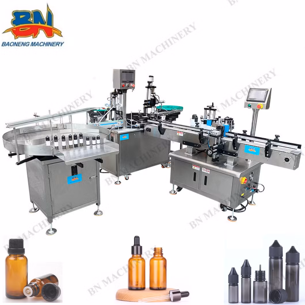 Factory Liquid Gel Volumetric Vial Oil E Juice Bottle Vape Filling Machine