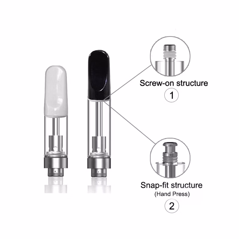 Glass 510 Thread 0.5ml/1.0ml Ceramic Coil Hand Press Empty Oil Vaporizer Cartridg